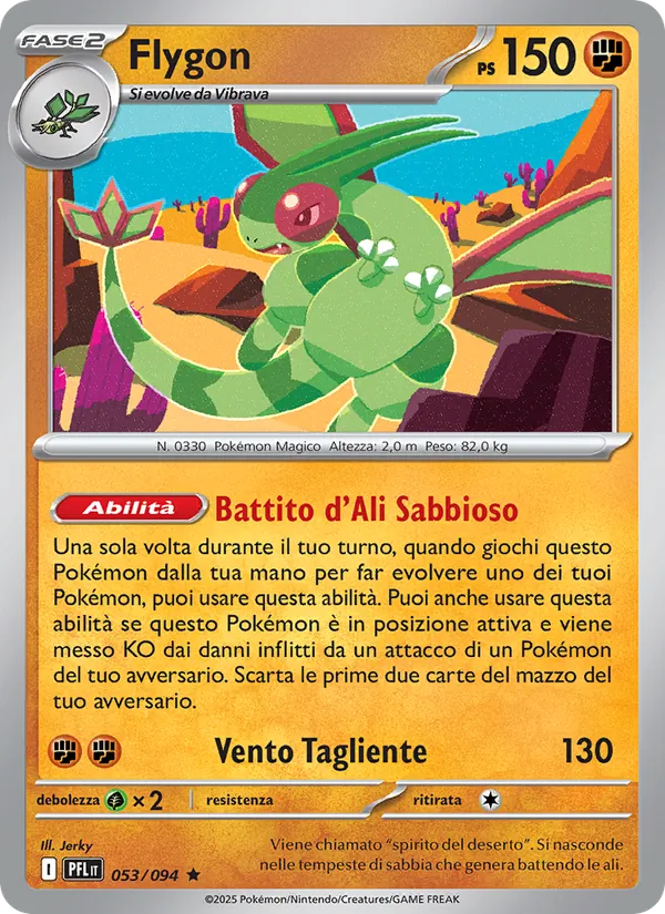 Carta Flygon dell'espansione Fiamme Spettrali, numero 053/94