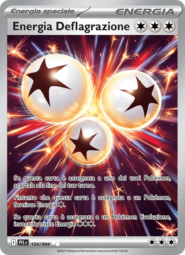 Carta Energia Deflagrazione dell'espansione Fiamme Spettrali, numero 124/94