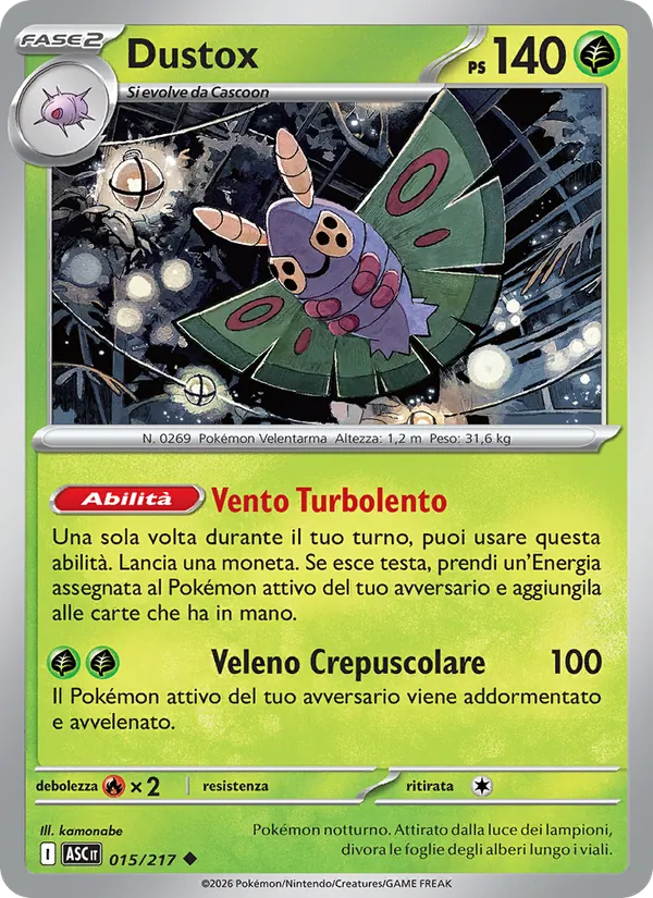 Carta Dustox dell'espansione Ascesa Eroica, numero 015/217