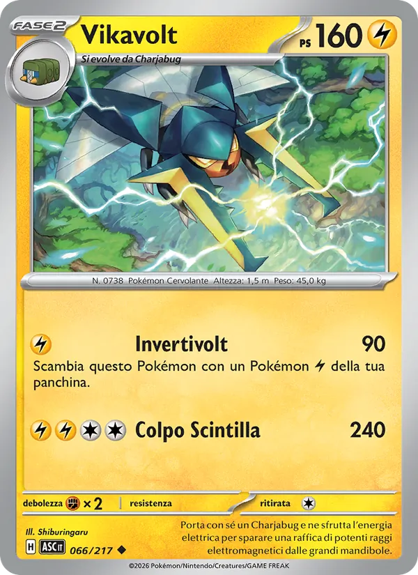 Carta Vikavolt dell'espansione Ascesa Eroica, numero 066/217