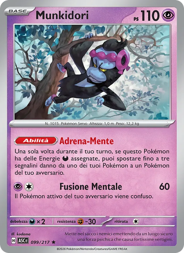 Carta Munkidori dell'espansione Ascesa Eroica, numero 099/217