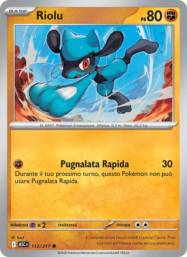 Carta Riolu dell'espansione Ascesa Eroica, numero 112/217
