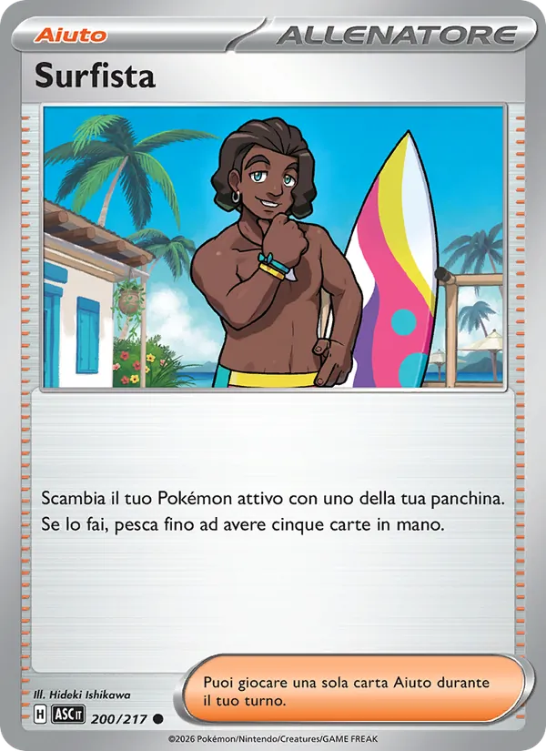 Carta Surfista dell'espansione Ascesa Eroica, numero 200/217