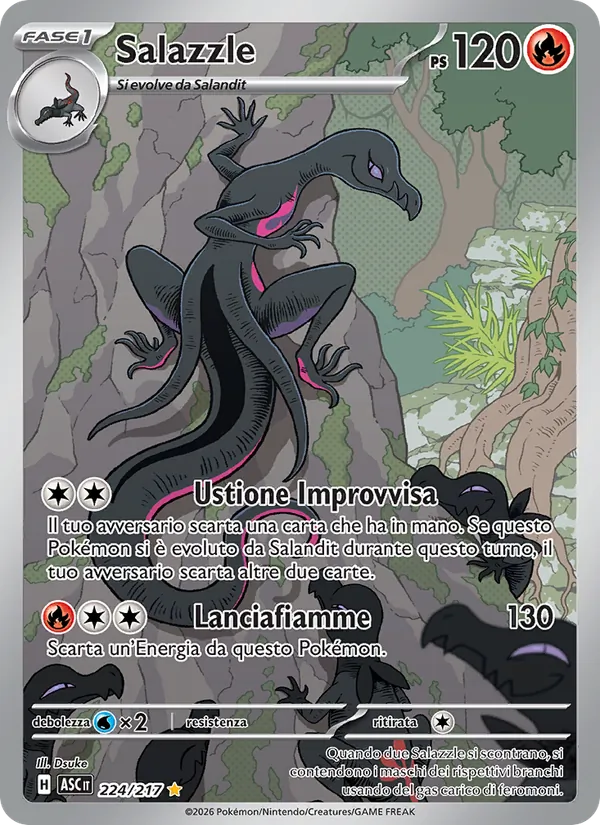 Carta Salazzle dell'espansione Ascesa Eroica, numero 224/217