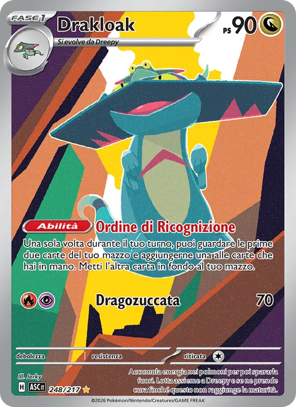Carta Drakloak dell'espansione Ascesa Eroica, numero 248/217