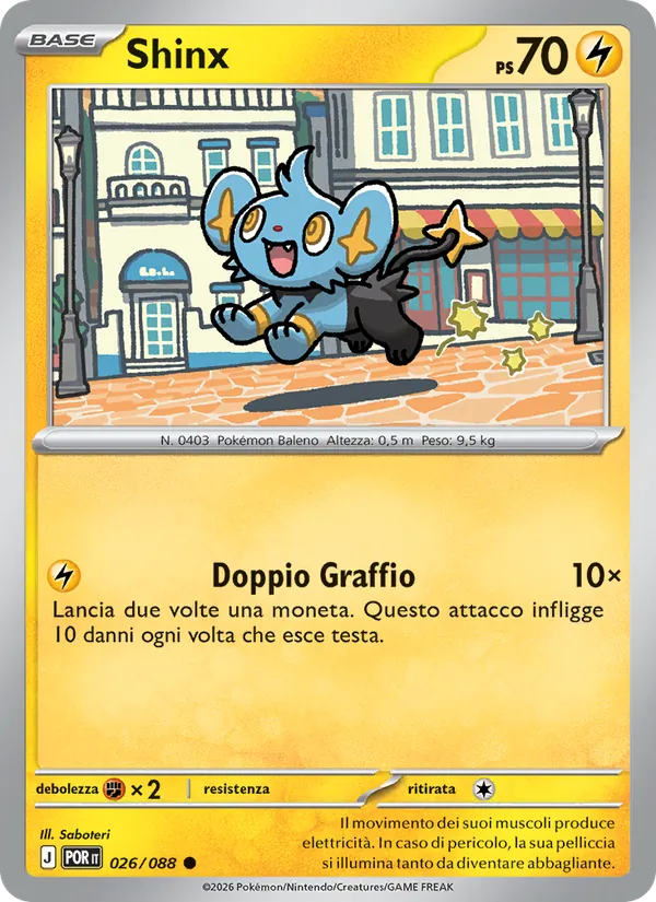 Carta Shinx dell'espansione Equilibrio Perfetto, numero 026/88