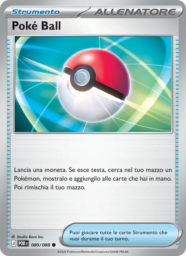 Carta Poké Ball dell'espansione Equilibrio Perfetto, numero 080/88