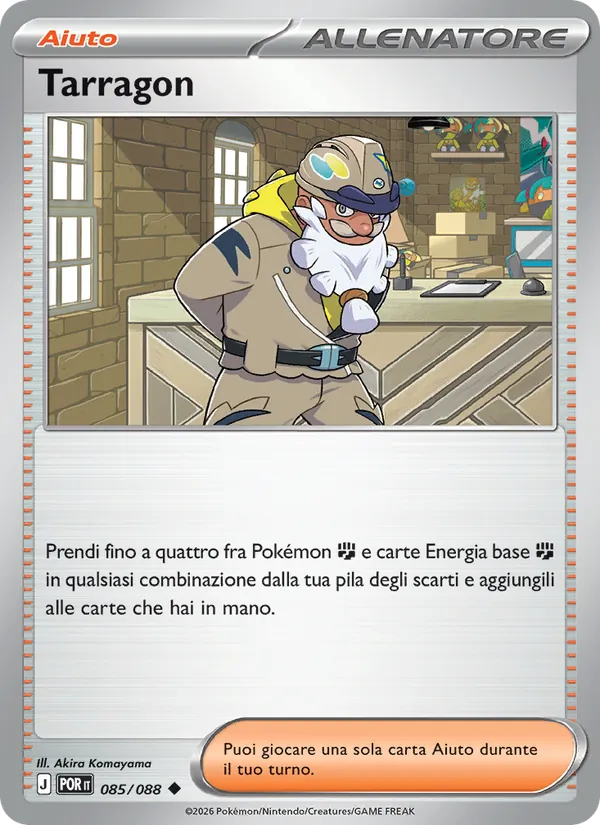 Carta Tarragon dell'espansione Equilibrio Perfetto, numero 085/88