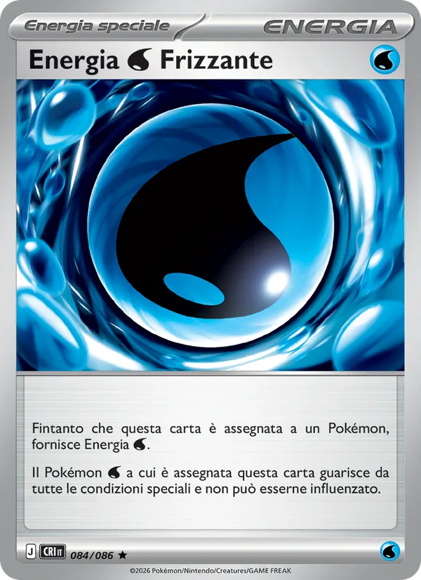 Carta Energia Water Frizzante dell'espansione Caos Nascente, numero 084/86