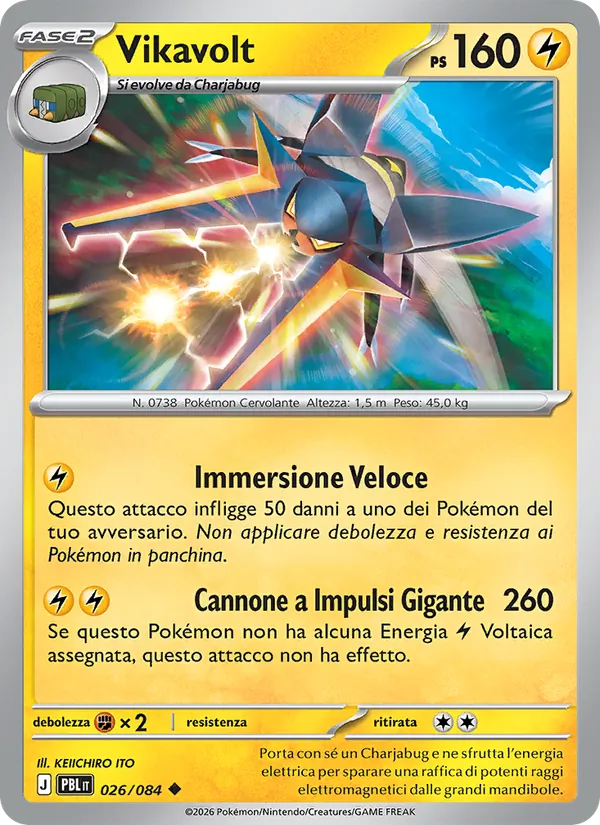 Carta Vikavolt dell'espansione Buio Pesto, numero 026/84