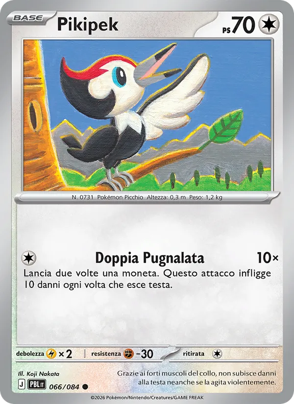 Carta Pikipek dell'espansione Buio Pesto, numero 066/84
