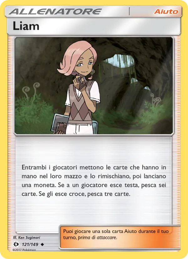 Carta Liam dell'espansione Sole e Luna, numero 121/149