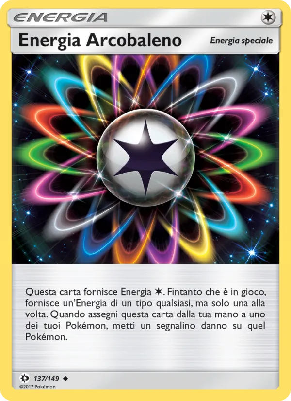 Carta Energia Arcobaleno dell'espansione Sole e Luna, numero 137/149