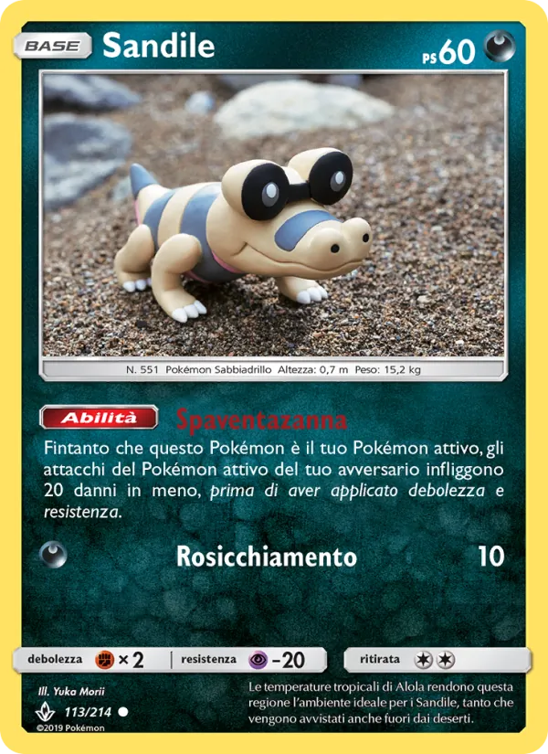 Carta Sandile dell'espansione Legami Inossidabili, numero 113/214