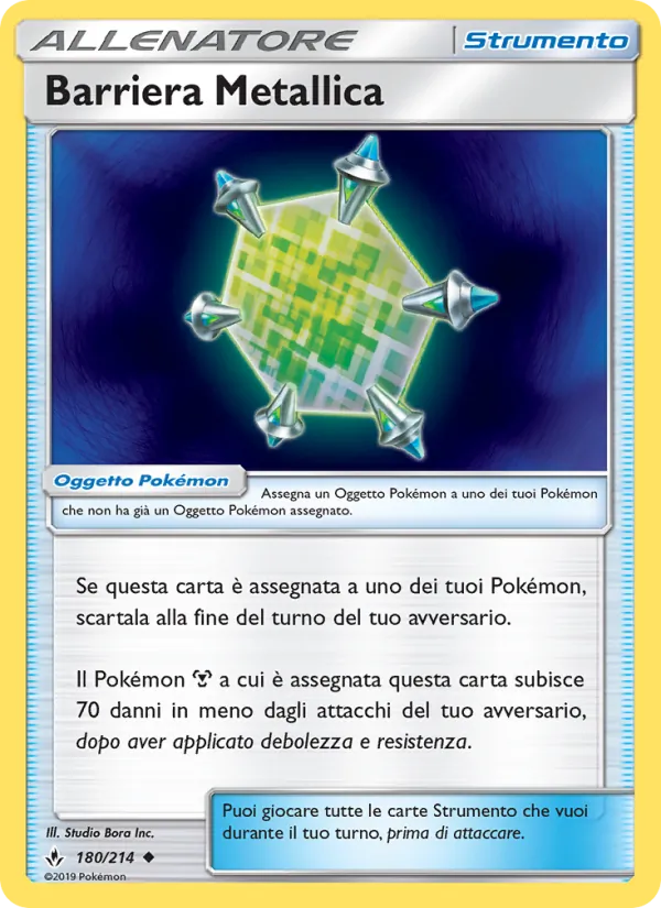 Carta Barriera Metallica dell'espansione Legami Inossidabili, numero 180/214