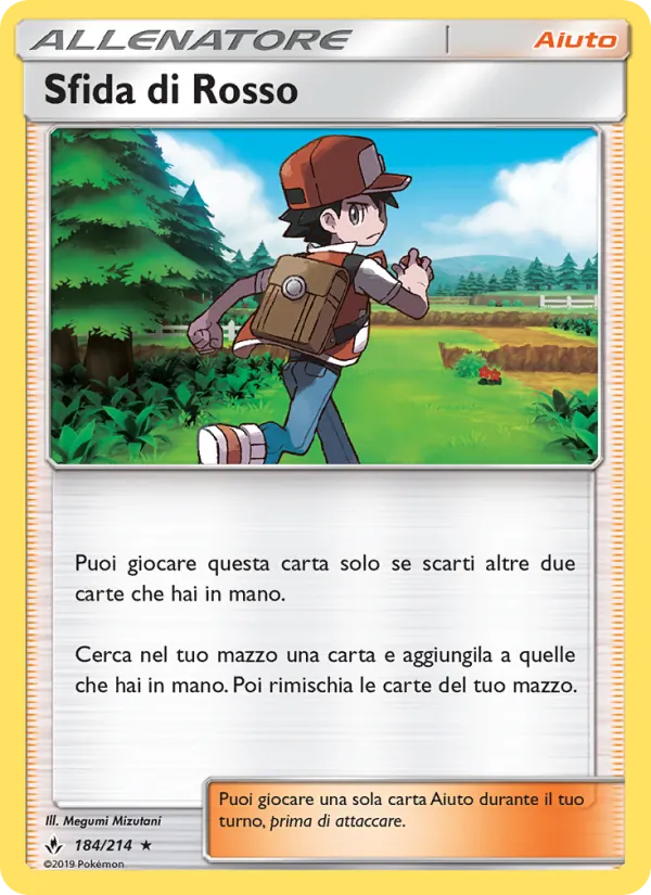 Carta Sfida di Rosso dell'espansione Legami Inossidabili, numero 184/214