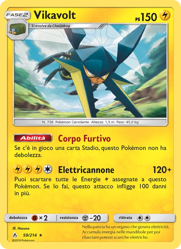 Carta Vikavolt dell'espansione Legami Inossidabili, numero 59/214