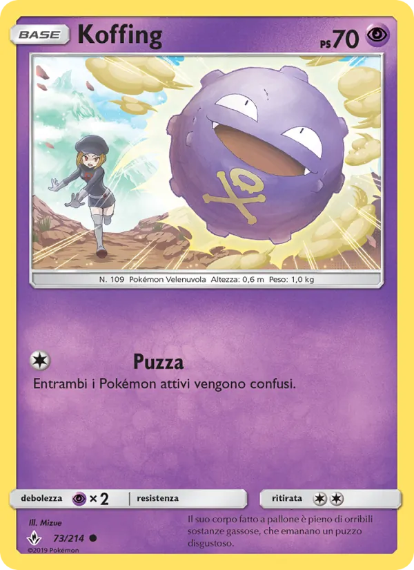 Carta Koffing dell'espansione Legami Inossidabili, numero 73/214