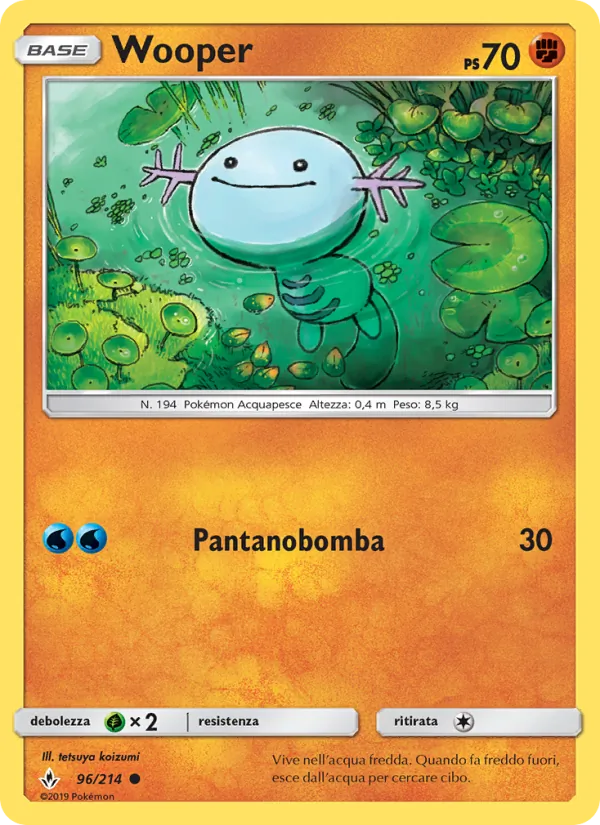 Carta Wooper dell'espansione Legami Inossidabili, numero 96/214