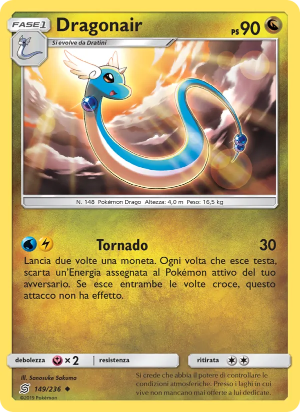 Carta Dragonair dell'espansione Sintonia Mentale, numero 149/236