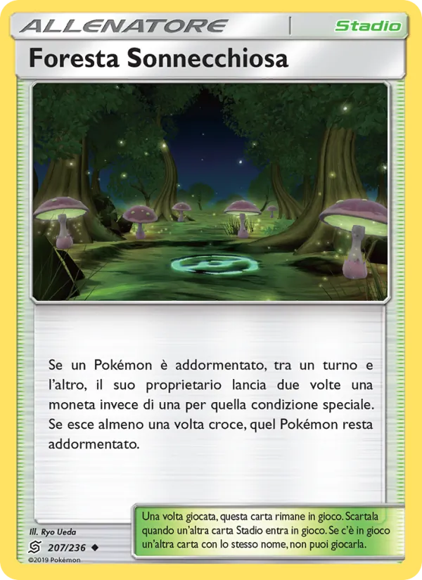 Carta Foresta Sonnecchiosa dell'espansione Sintonia Mentale, numero 207/236
