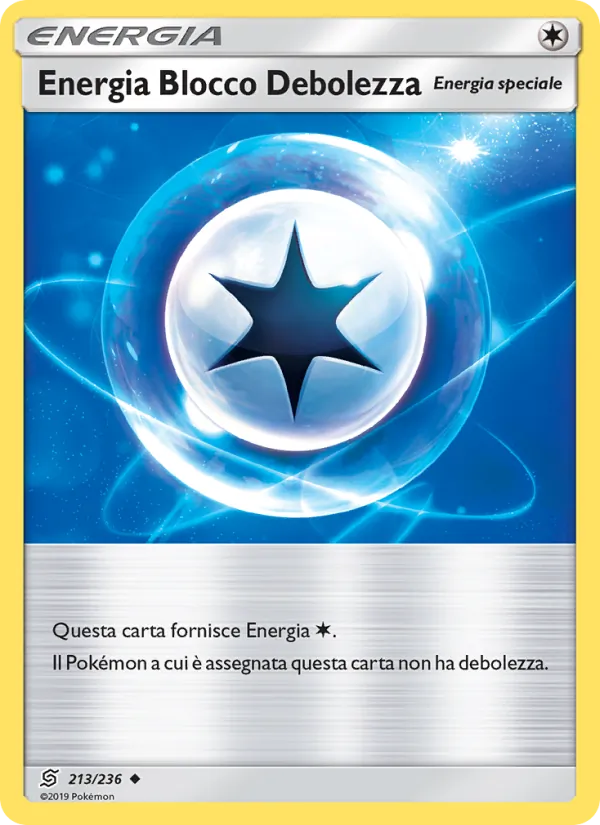 Carta Energia Blocco Debolezza dell'espansione Sintonia Mentale, numero 213/236