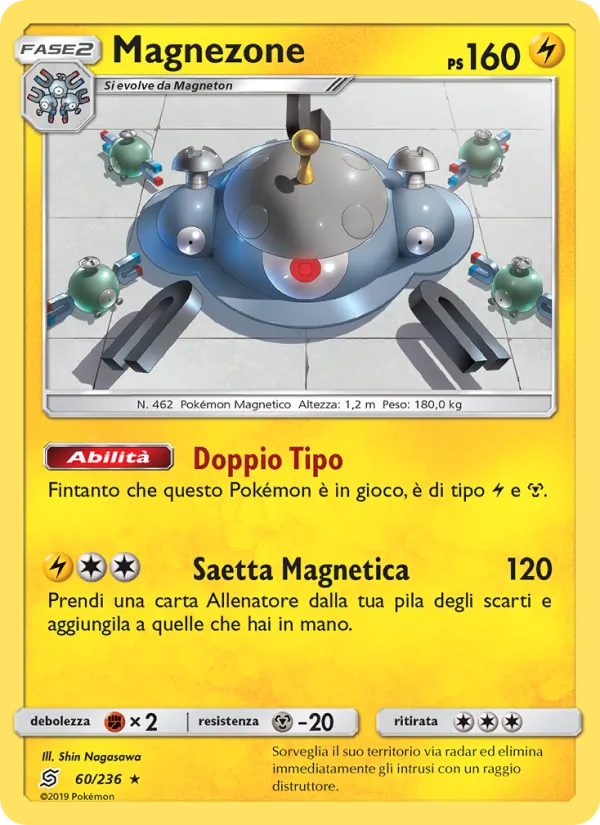 Carta Magnezone dell'espansione Sintonia Mentale, numero 60/236