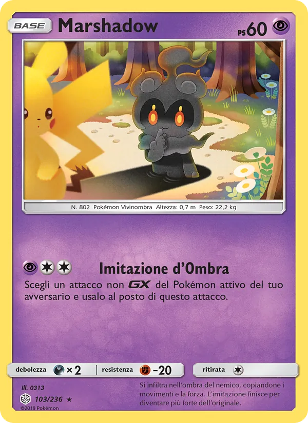 Carta Marshadow dell'espansione Eclissi Cosmica, numero 103/236