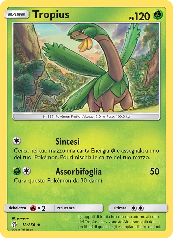 Carta Tropius dell'espansione Eclissi Cosmica, numero 12/236
