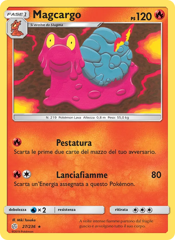 Carta Magcargo dell'espansione Eclissi Cosmica, numero 27/236