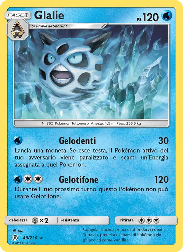 Carta Glalie dell'espansione Eclissi Cosmica, numero 48/236