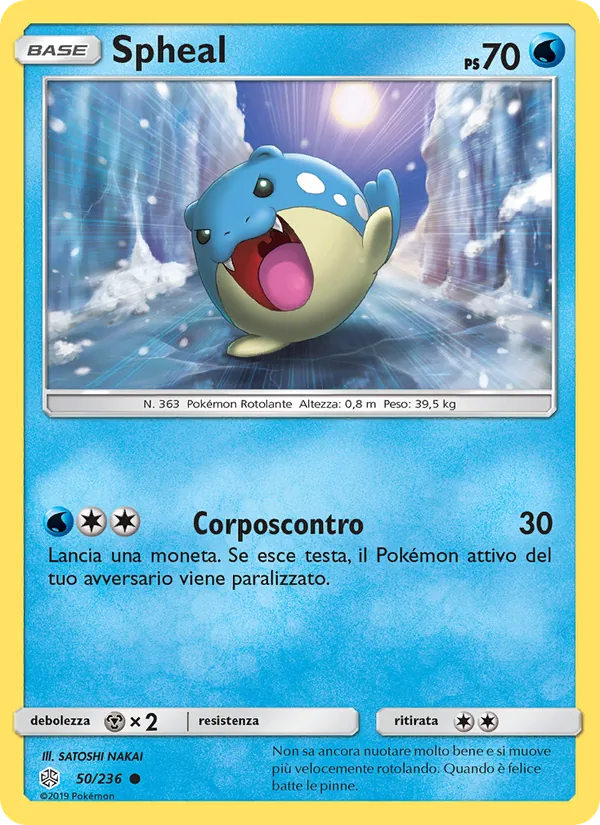 Carta Spheal dell'espansione Eclissi Cosmica, numero 50/236