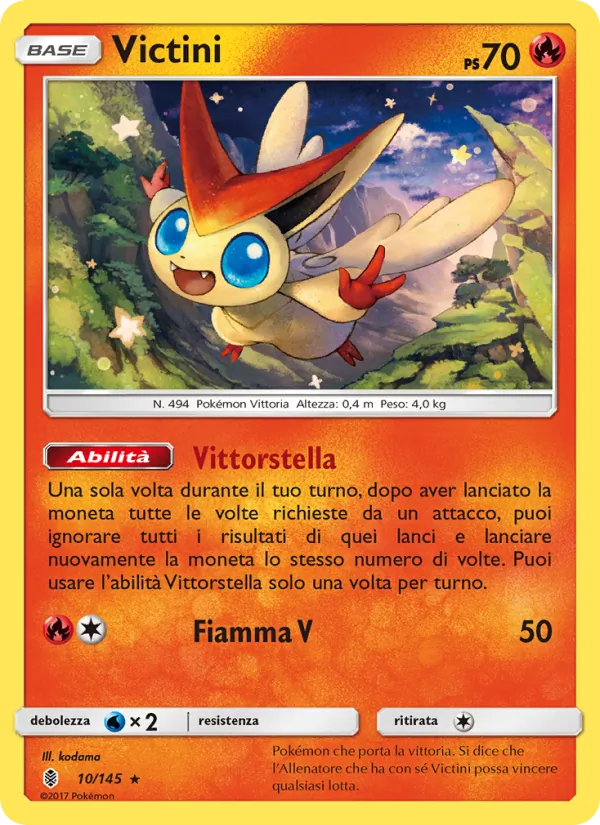 Carta Victini dell'espansione Guardiani Nascenti, numero 10/145