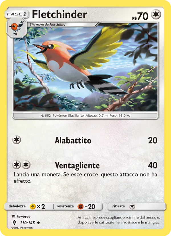Carta Fletchinder dell'espansione Guardiani Nascenti, numero 110/145