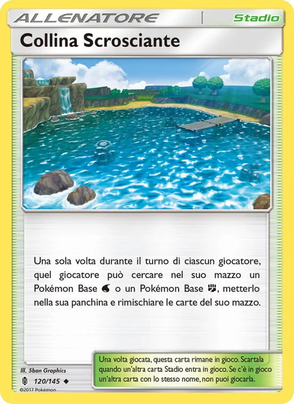 Carta Collina Scrosciante dell'espansione Guardiani Nascenti, numero 120/145