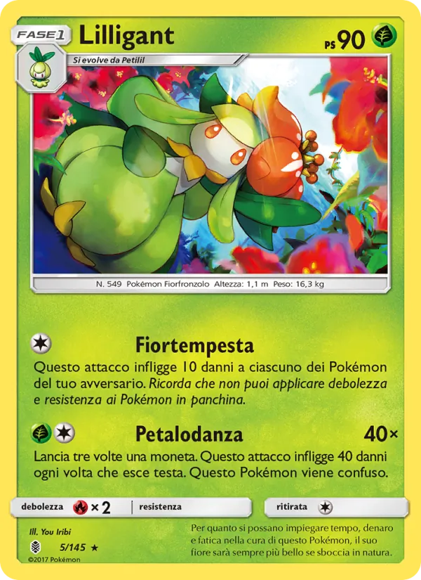 Carta Lilligant dell'espansione Guardiani Nascenti, numero 5/145