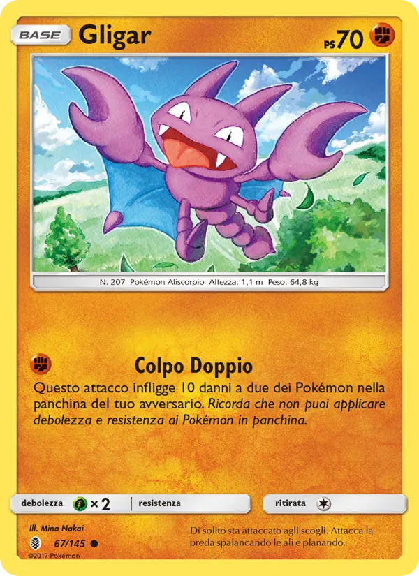Carta Gligar dell'espansione Guardiani Nascenti, numero 67/145