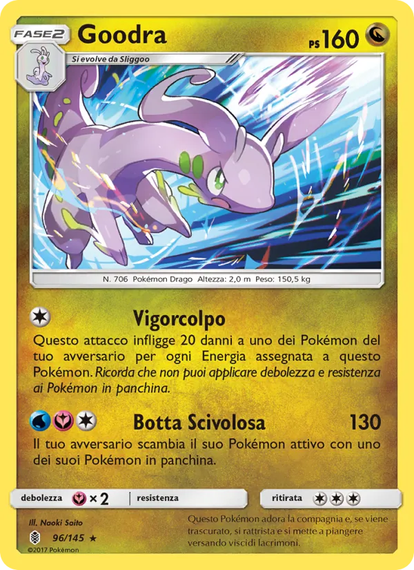 Carta Goodra dell'espansione Guardiani Nascenti, numero 96/145