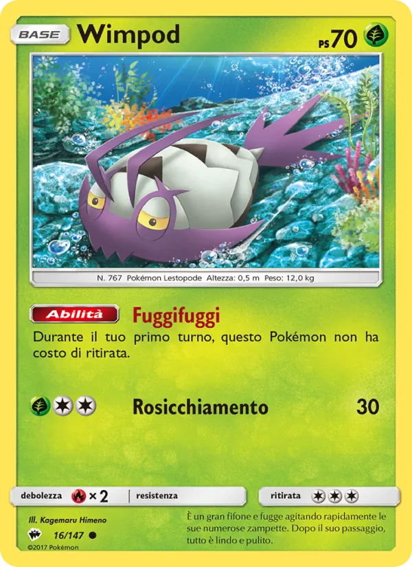 Carta Wimpod dell'espansione Ombre Infuocate, numero 16/147