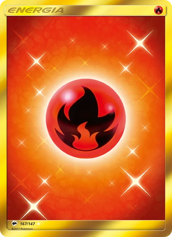 Carta Energia Fuoco dell'espansione Ombre Infuocate, numero 167/147