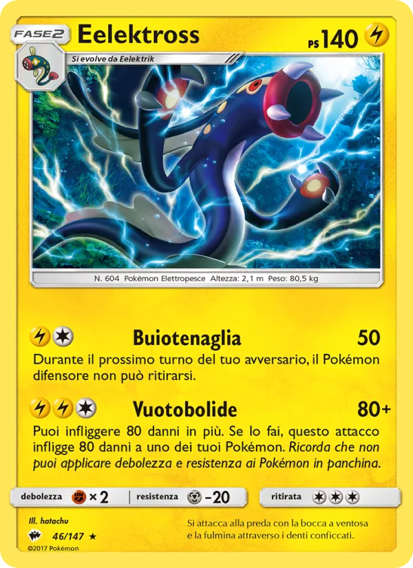 Carta Eelektross dell'espansione Ombre Infuocate, numero 46/147