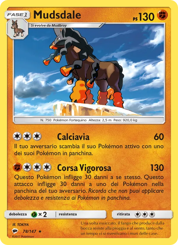 Carta Mudsdale dell'espansione Ombre Infuocate, numero 78/147