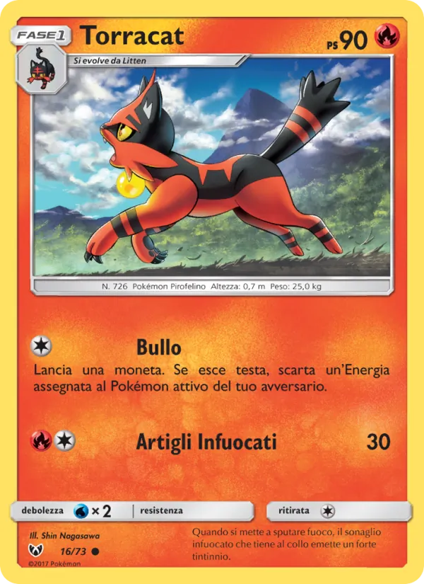 Carta Torracat dell'espansione Leggende Iridescenti, numero 16/73