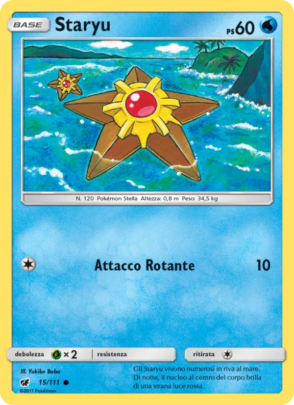 Carta Staryu dell'espansione Invasione Scarlatta, numero 15/111