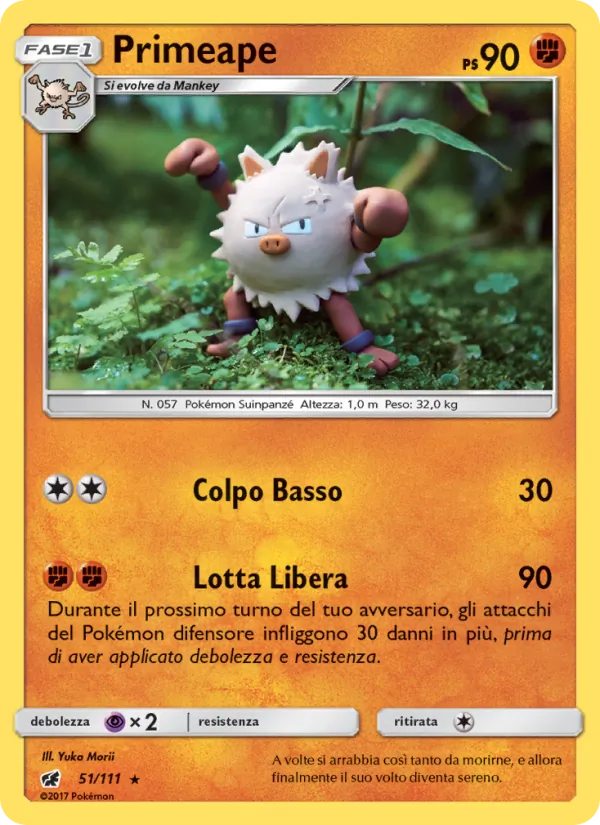 Carta Primeape dell'espansione Invasione Scarlatta, numero 51/111