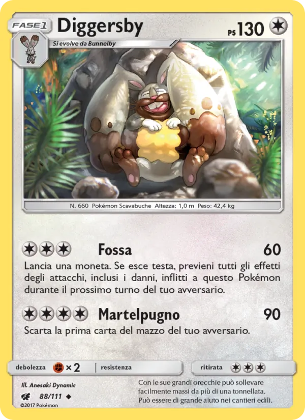 Carta Diggersby dell'espansione Invasione Scarlatta, numero 88/111