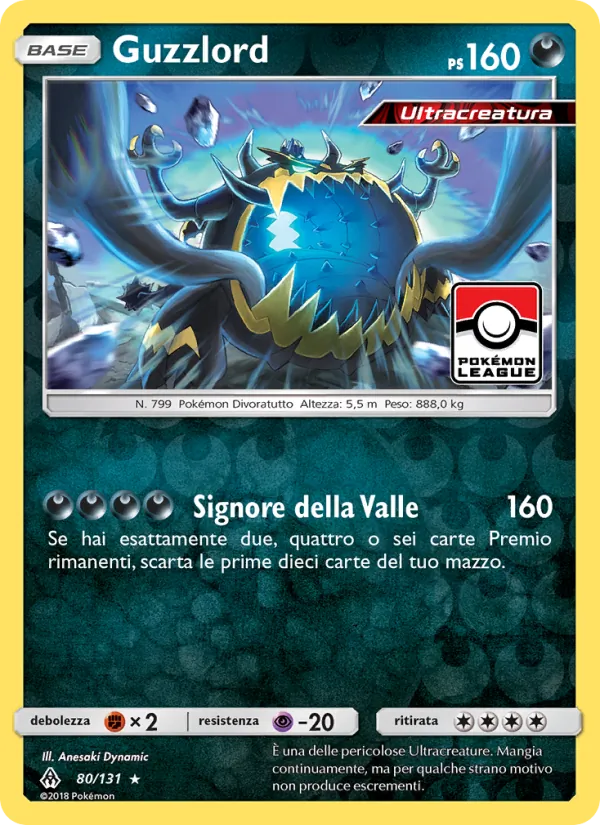 Carta Guzzlord dell'espansione Apocalisse Di Luce, numero 80/131