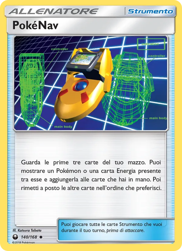 Carta PokéNav dell'espansione Tempesta Astrale, numero 140/168