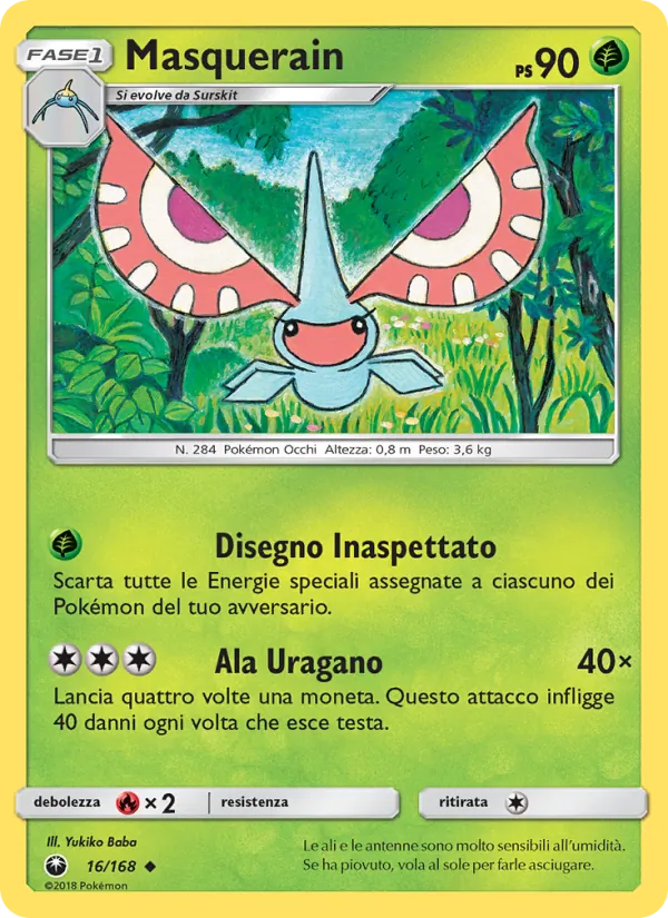Carta Masquerain dell'espansione Tempesta Astrale, numero 16/168