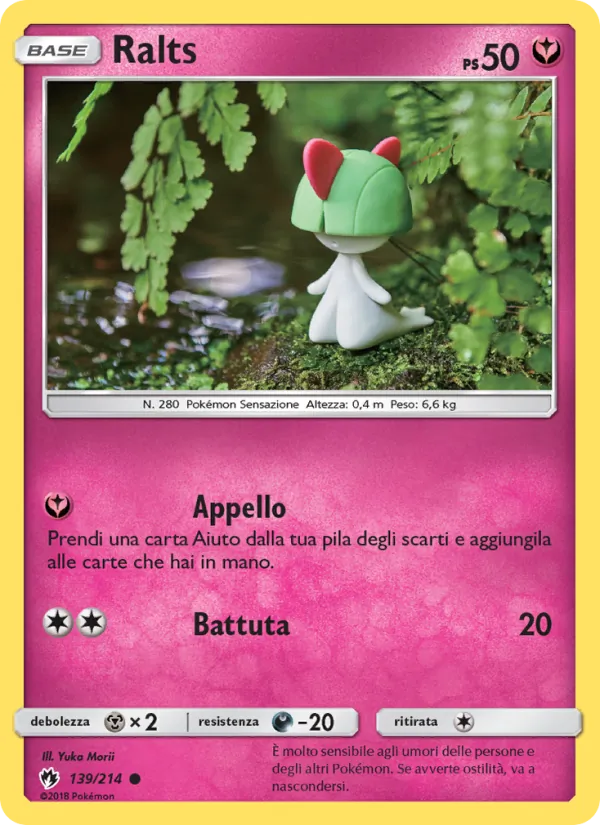 Carta Ralts dell'espansione Tuoni Perduti, numero 139/214